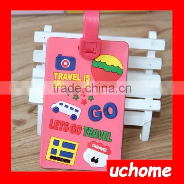 UCHOME Cartoon Luggage Tag Silicone PVC Luggage Tag photo-5