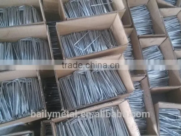 Plastic Ground Sod Staples/ Landscape Edging Pin/galvanized Stainless Steel Sod Nail photo-5