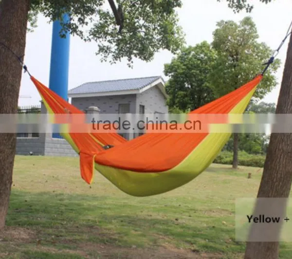 Factory Wholesale Lightweight Folding Nylon Outdoor Camping Hammock,portable Parachute Hammock photo-6