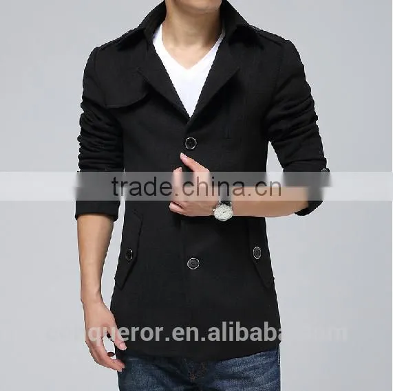 Wool Winter Coat Made to Measure Men Overcoat BCZ011 photo-2