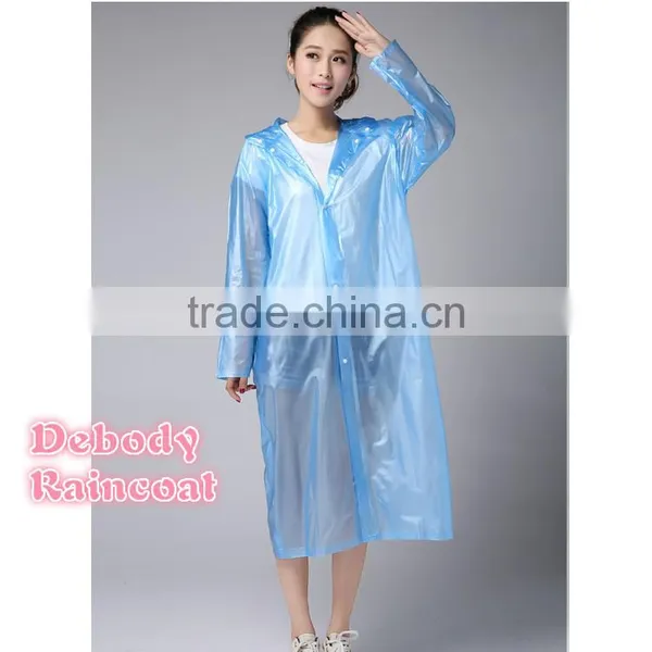 Beautiful Adult Long 100% Women PVC Raincoat photo-2
