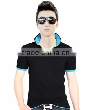 2015 Hot Sale Short Sleeeve Polo Shirts,cheap Dry Fit Polo Shirt for Men,pure Color Men's Polo photo-2