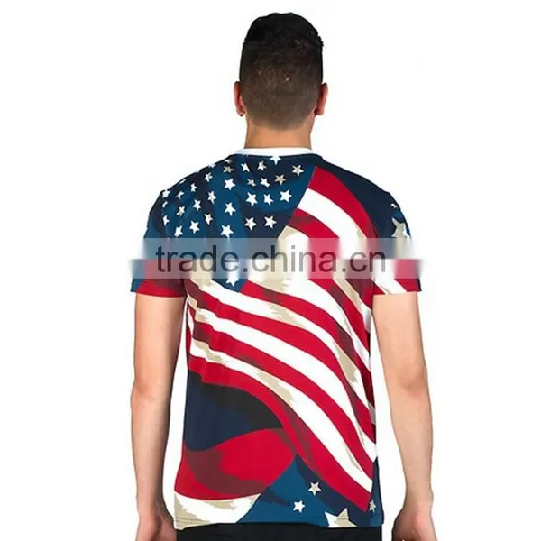 Professional Custom Design Fashion Flag Top Dry Fit Running Shirt photo-2