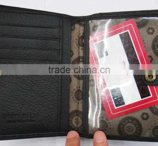 Fashion Men Cowhide Skin Purse Leather Bag for Money photo-5