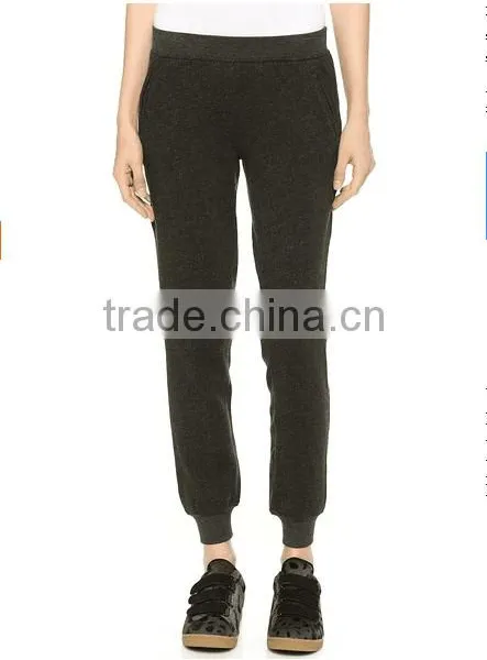 Wholesale Hemp Gray and Custom Color 100% Cotton Spring Pants for Women Long Pant Woman Sport Trousers photo-2
