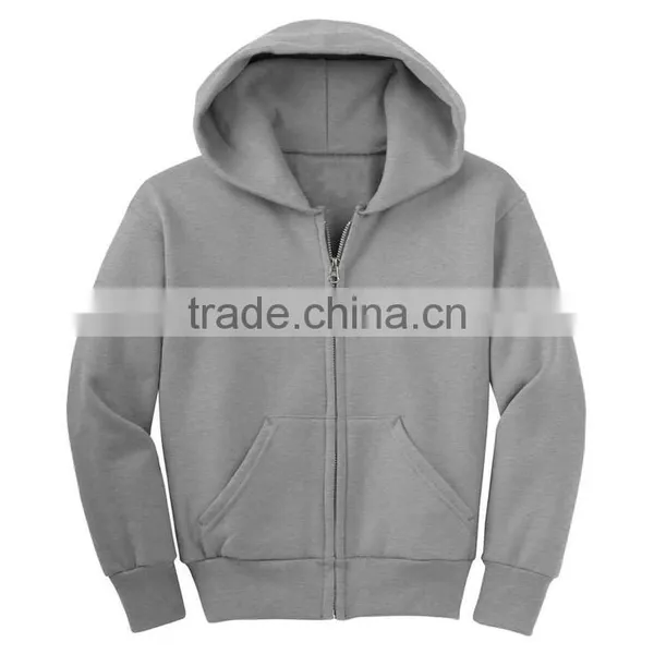 Cheap Boys Zip Up Hoodie Blank For Custom Printing Wholesale Design Your Own Hoodie photo-2