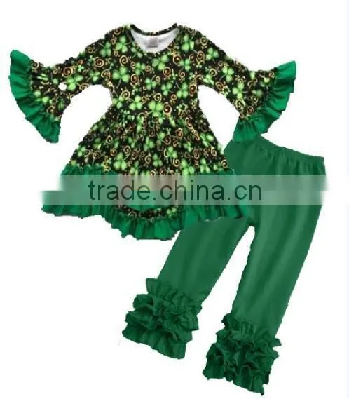 Wholesale Children Outfit Easter Bunny Printed Boutique Clothing Baby Girl Boutique Clothing With Pink Pants photo-5