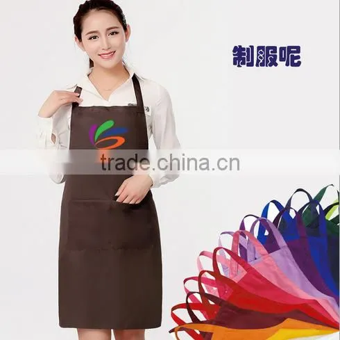Spot Wholesale Solid Work Aprons Advertising Promotional Apron Aprons Customized Cafe Aprons photo-2