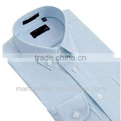 Decent Button Down Cut Away Collar Oxford Stripe Dress Shirt