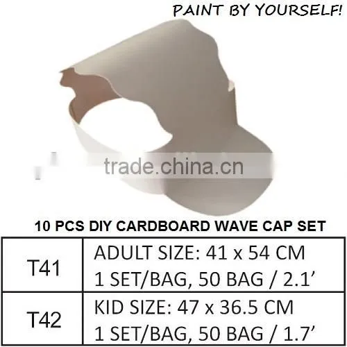 10 Pcs Papaer Craft DIY Cardboard Baseball Cap photo-3