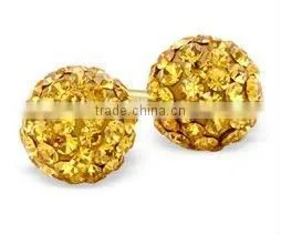 Disco Ball Stud Earrings Diamante Intricate Mini Ball