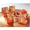 Double Happiness Asian-Themed Favor Box With Metallic-Gold Symbol and Bow Wedding Party Engagement Favors photo-2
