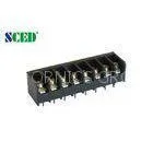 Pitch 7.62mm 300V 15A Barrier Terminal Block 2P-24P With Right Angle Wire Inlet