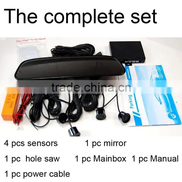 3.5 Inch TFT LCD Parking Mirror Monitor Dual Video Input Car Parking Sensor Set in the Mirror photo-6