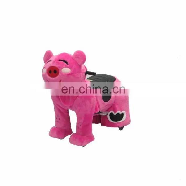 HI Pink Piggy Walking Stuffed Animal Ride on Toy Electric Coin Operated Animal Ride photo-5