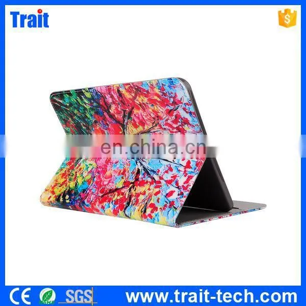 Factory Price Tablet Red Leaves Tree Pattern Card Slots Flip Stand TPU+ PU Leather Case for Samsung Galaxy Tab S2 9.7 T810 photo-4