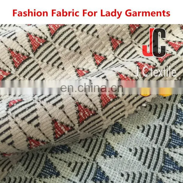 B2794 JC Shaoxing Knit T/R Span Lurex Jacquard Fabric photo-3