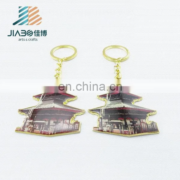 Jiabo Custom House Shape Enamel Brass Keychains photo-4