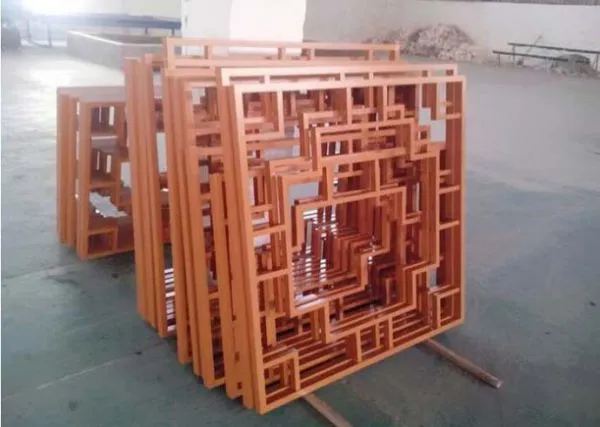 Aluminum Veneer Slat Fence Metal Building Materials photo-2