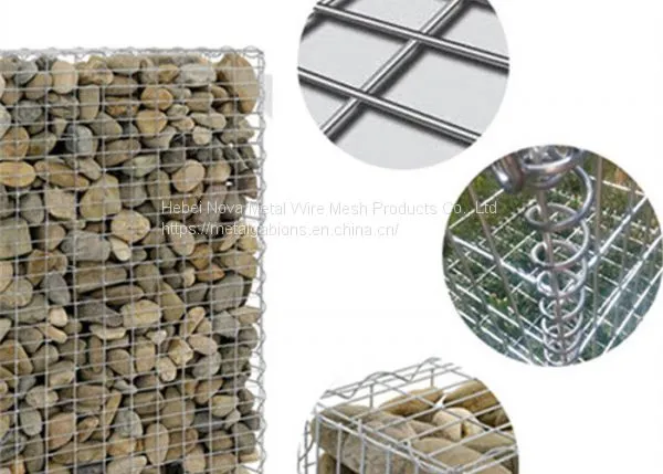 Stable Galvanized Gabion Baskets 2.0 - 4.0 Mm Wire Diameter For Feature Walls