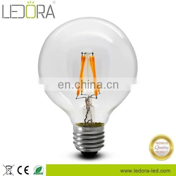 E27 B22 3 Volt Light Base Led Filament G80 Lamp Glass Cover Led Light Bulbs