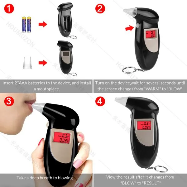Professional Breath Alcohol Tester Police Breathalyzer photo-3