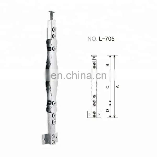 Stainless Steel Balustrade Post For Glass photo-2