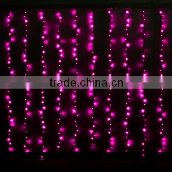 Crystal LED Lights 9.8ft*9.8ft 304 LEDs String Lights Decorating Holiday,Party, Wedding Curtain Lights HNL099 photo-2
