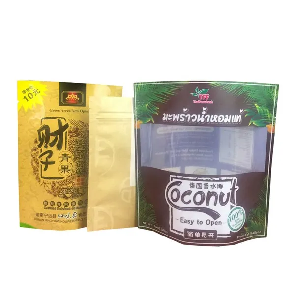 Custom Printed Small Reusable Aluminum Foil Plastic Beef Jerky Snack Package Dried Dry Fruit Packaging Pouch Bags For Nuts photo-3