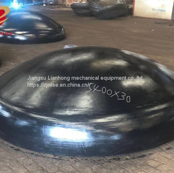 Thick Wall Lager Carbon Steel Dished Head with Black Paint