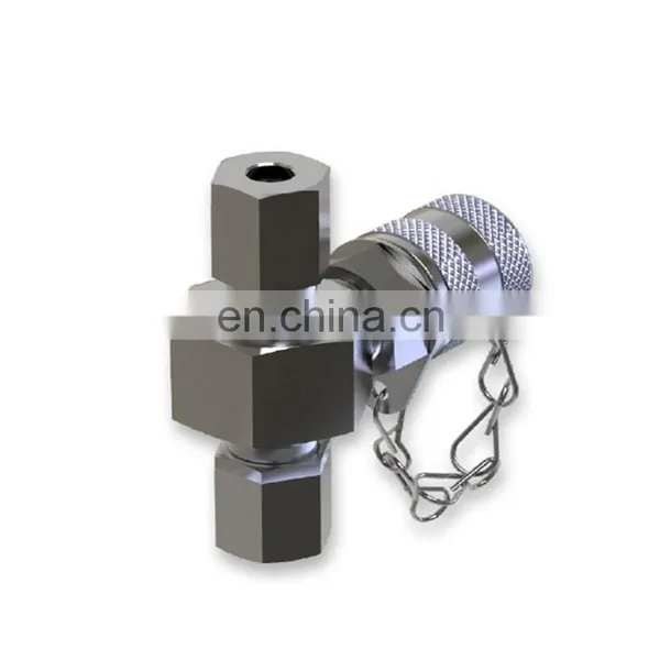 CAT Female Test Coupling Test Coupling for 24 Degree Cone Fittings Test Port and Diagnostic Couplings