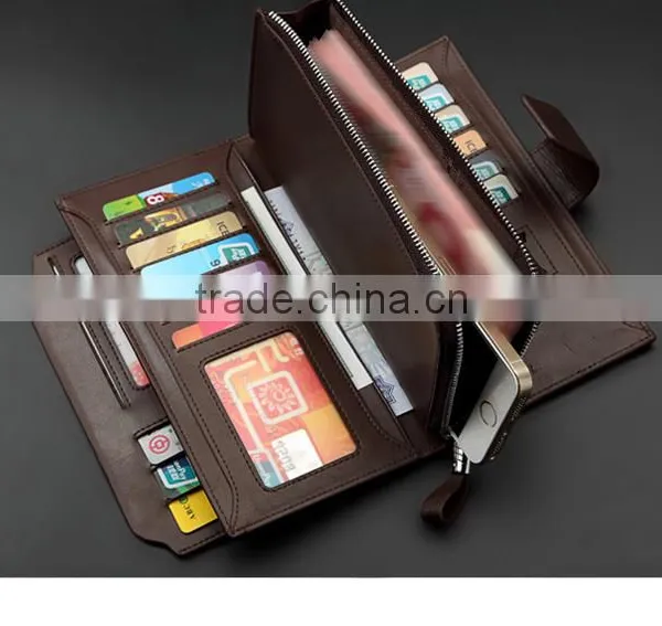High Capacity Genuine Leather Men's Wallet With Many Card Slots, Wholsale Rfd Leather Wallet for Men Quality Choice photo-2