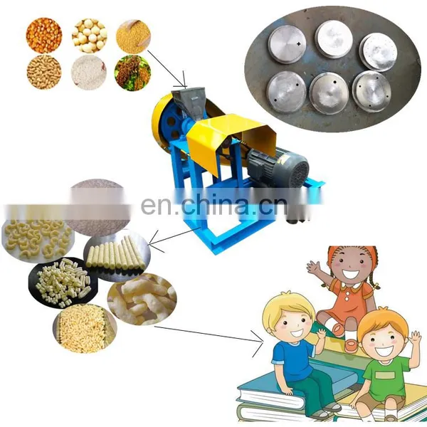 Corn Grain Puffed Snacks Making Rice Snack Food Puff Chip Extruder Machine photo-4