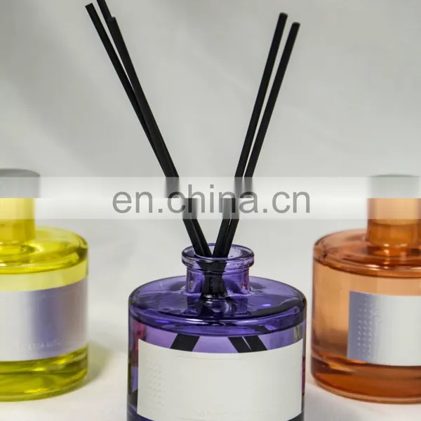 Unique Package Box OEM Customized Silver Foiling Stamping Label Sticker Logo Color Printing Wholesale Reed Diffuser photo-5
