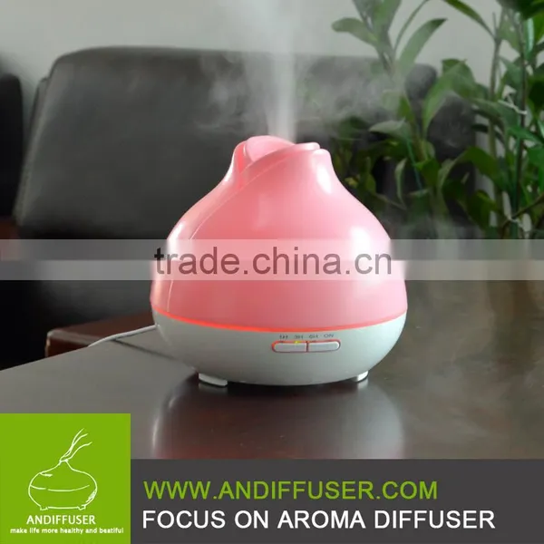 300ml Electric Aromatherapy Essential Oil Diffuser Wood Grain Necklace photo-2