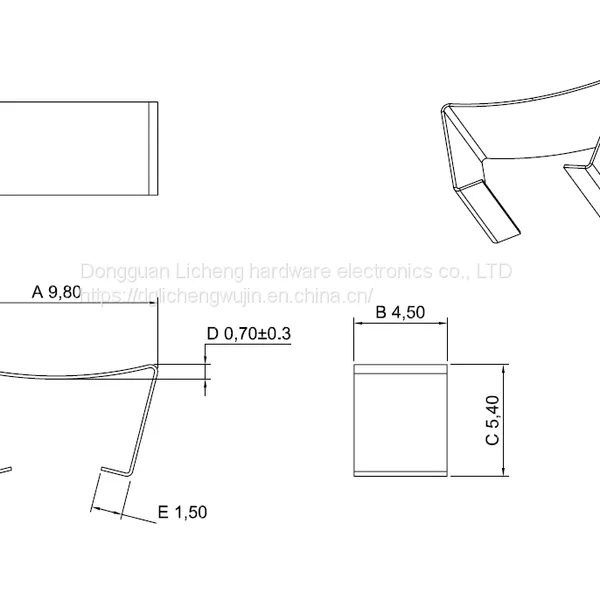 SUS301 Material ER9.5 High Frequency Transformer Clips,ER9.5 Clamps,,surface Cleaning. photo-3