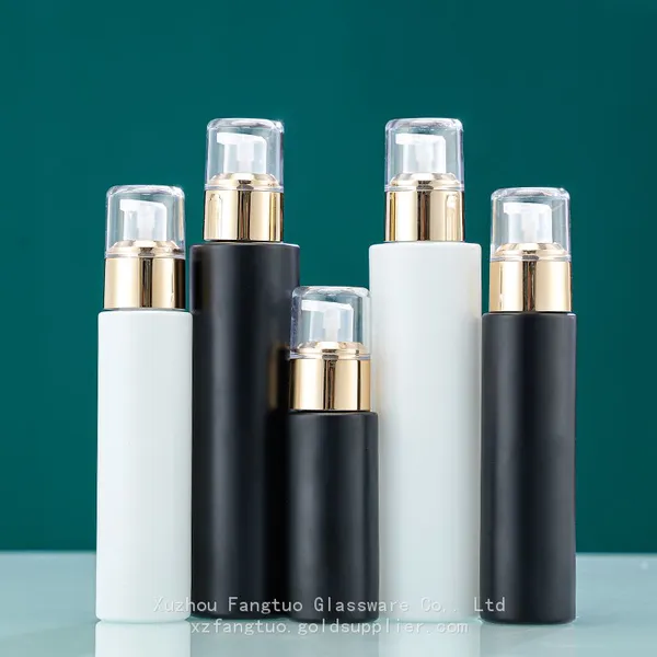 30ml 50ml 100ml Emulsion Press Bottle Spray Pump Cap Bottles Empty Bottle Black White