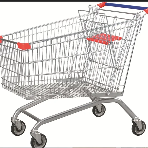 Galvanized Supermarket Cart for Supermarket photo-4