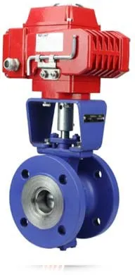 V-Port Ball Valve with ISO 5211 Mounting Pad for Automation