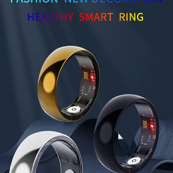 mart Ring with Heart Rate  Blood Oxygen  Step Counting  Sleep Monitoring  and Body Temperature Monitoring