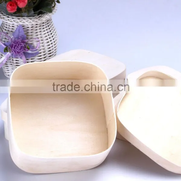 Cheap Chocolate Box Lunch Box Wooden Box Poplar Bark Packing Quality Choice photo-6