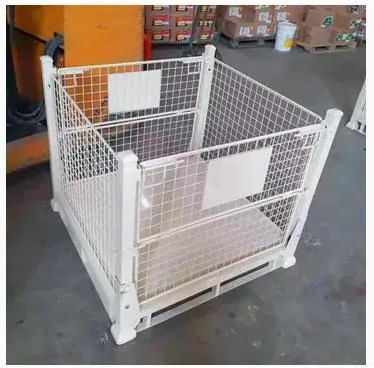 Metal Storage Cage/Steel Cage/Wire Mesh Cage for Warehouse Transport Stillage Wire Mesh Cage photo-1