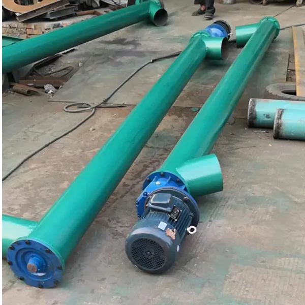 219 Diameter Fly Ash Vertical Feeder, 6-meter Long Sludge Powder Feeder, Thickened Pipe Wall Screw Conveyor photo-2