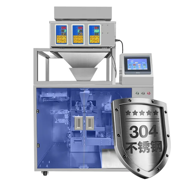 Fully Automatic Horizontal Pouch-Feeding Vacuum Packaging Machine for Powdered Snacks Quantitative photo-4