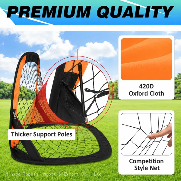Kids Soccer Goals for Backyard Set, Portable Soccer Goal Nets, Pop Up Mini Toddler Soccer Net ,Outdoor Games Gifts for Kids photo-5