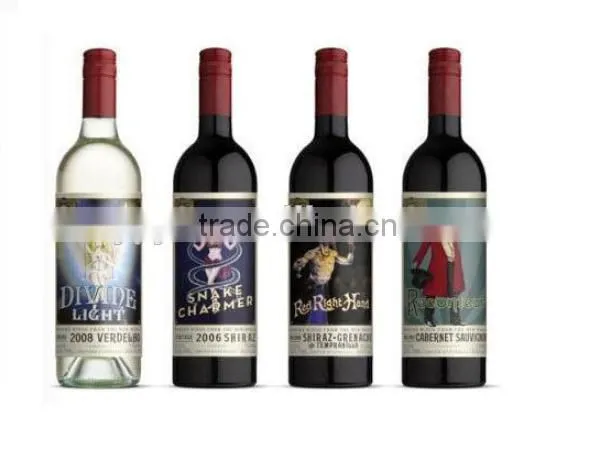 Cutom Design Printing Label Sticker for Wine Bottle With Logo photo-2
