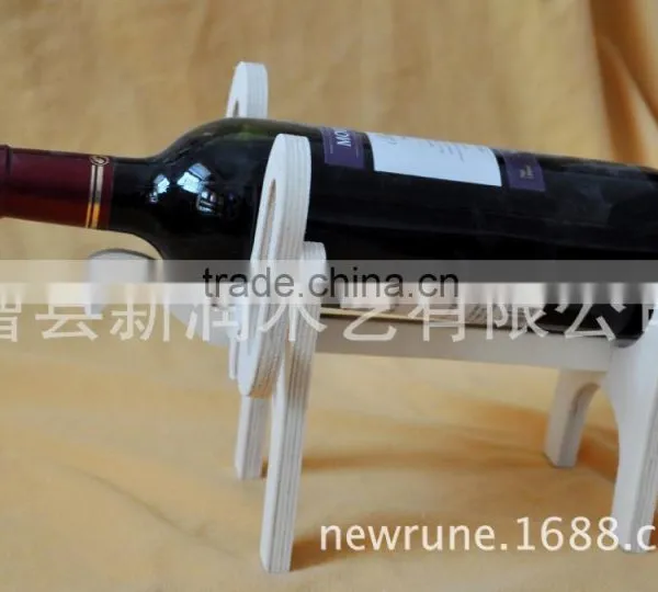 Wooden Animal Shape Wine Rack for 1 Bottle Wholesale, Exclusive Design Tailored Crane Wood Wine Rack photo-2