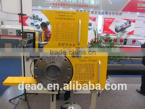 Labor saving screen changer for extruder