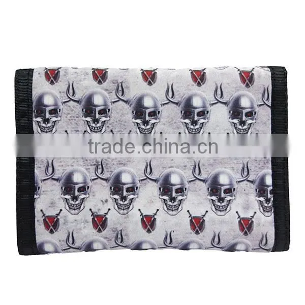 Digital Print Skeleton Army Polyester Teen Wallet photo-3