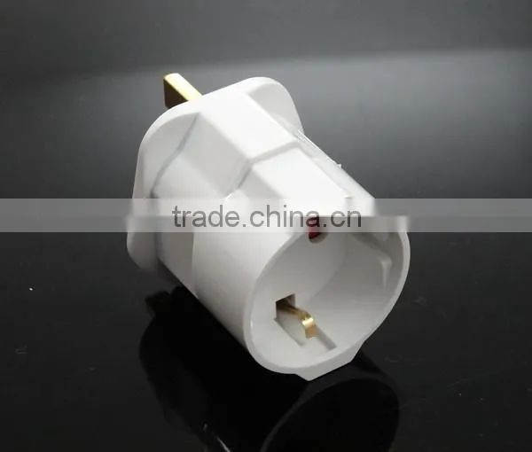 CE ROHS Approved Reliable PC UK Ireland HK Malaysia Singapore to Schuko Germany EU Plug Travel Adapter Converter photo-3